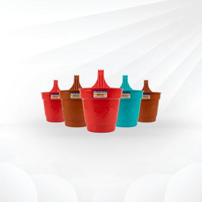 SR Plastic 15cm Grill Hanging Planter - 5pcs Set (গ্রিল টব)